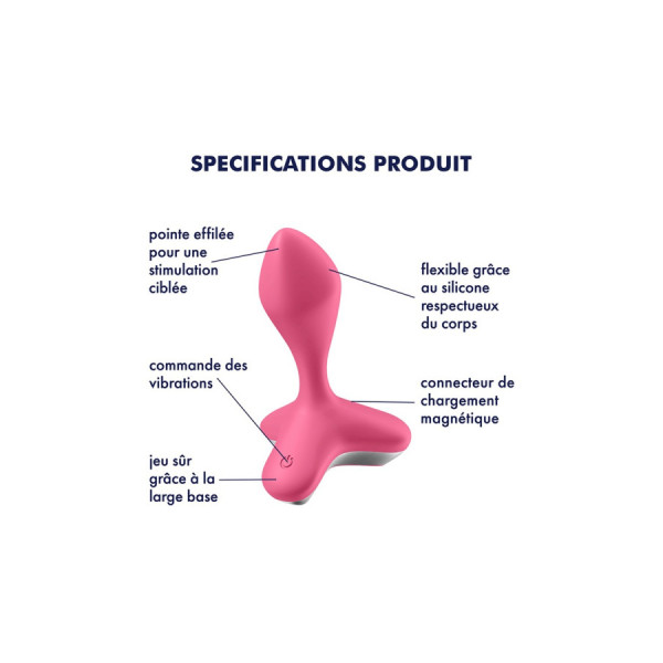 Vibromasseur anal USB rose Game Changer Satisfyer 